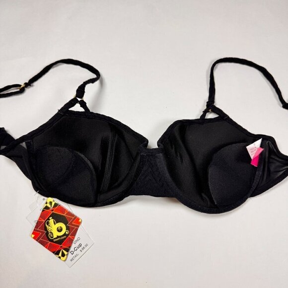 NWT B. SWIM Black Swimsuit 2PCs Bikini Bottom Sz.M Top Sz.D Sexy Beach - Picture 5 of 14